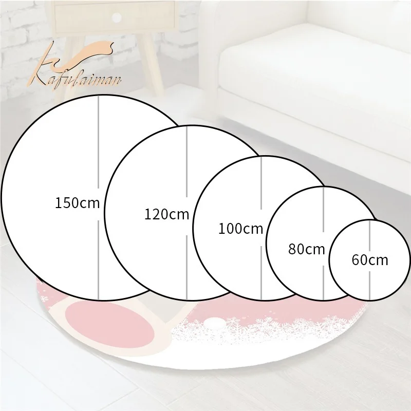 Круглый ковер с цветочным узором из роз персонализированный подарок украшение