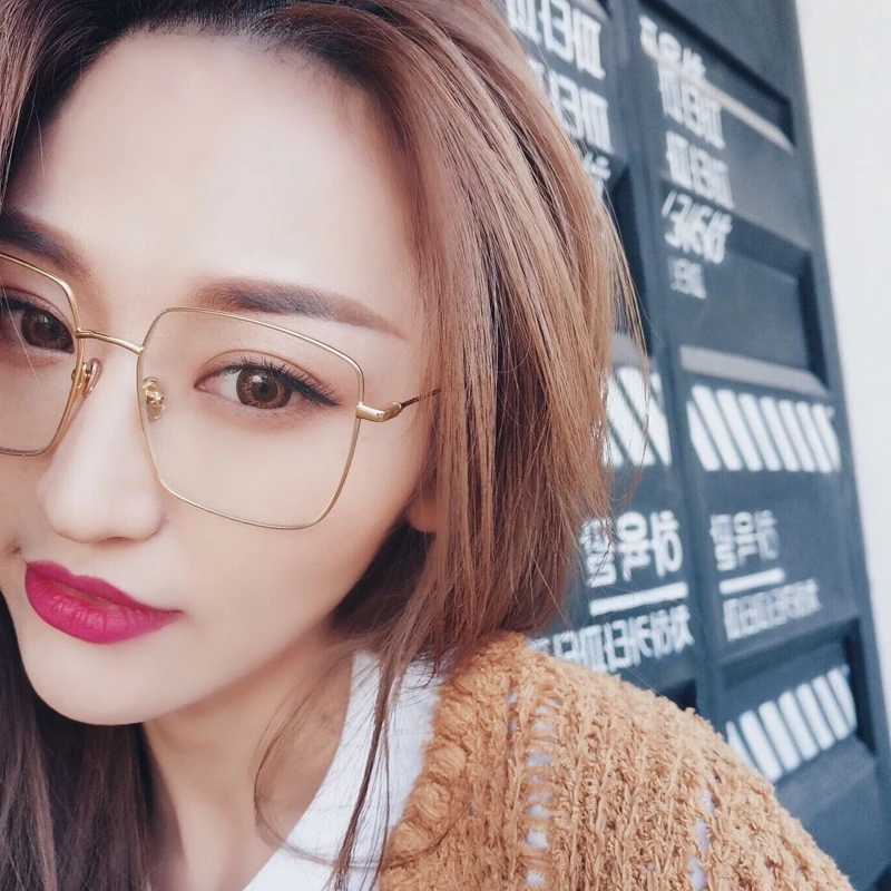 Женские винтажные очки большого размера d квадратная оправа оптические оправы