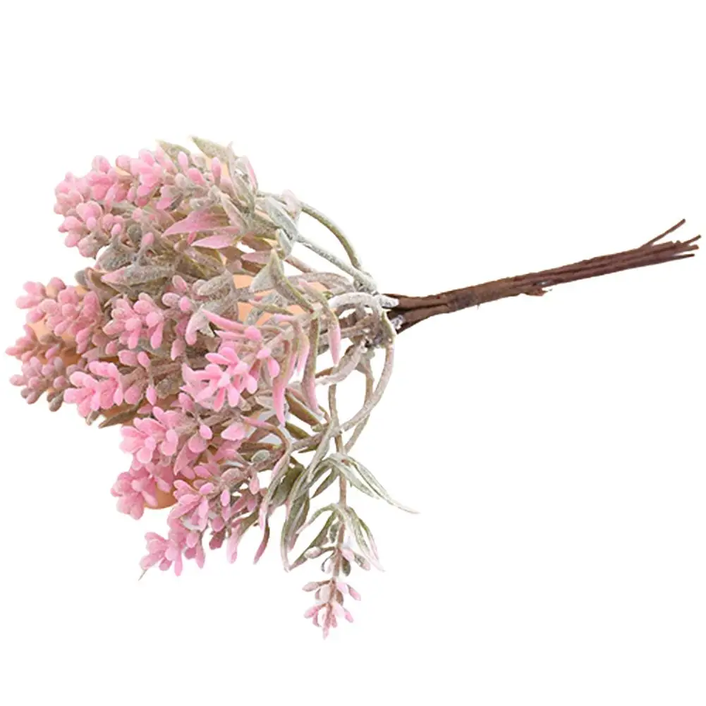 

1 Bouquet Artificial Plastic Plants Floral Wreaths DIY Wedding Ornament Decor