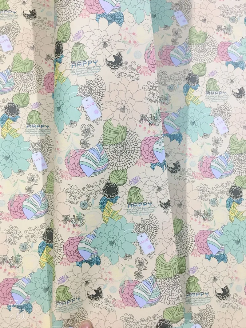 10 листов Корейская крафт бумага цветочный букет упаковка узор упаковочная