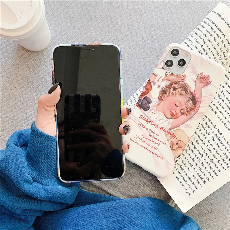 GTWIN Lovely Funny Girls And Boy Couple Phone Case For iPhone 11 Pro Max 6 6s 7 8 Plus X XR XS Soft TPU Cover Cases Shell |