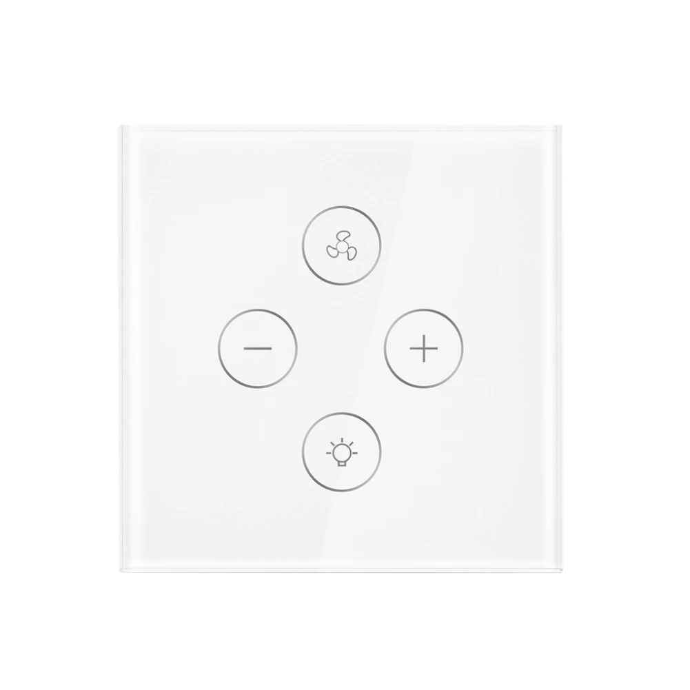 US PLUG WiFi умный потолочный светильник-вентилятор настенный выключатель, Smart Life/Tuya APP пульт дистанционного управления различными скоростями, совместим с Alexa и Google Home - Комплект: US PLUG
