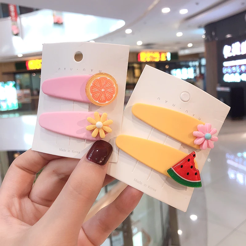 2020 1 компл. Милые заколки для волос девочек с оранжевыми ананасами морковкой