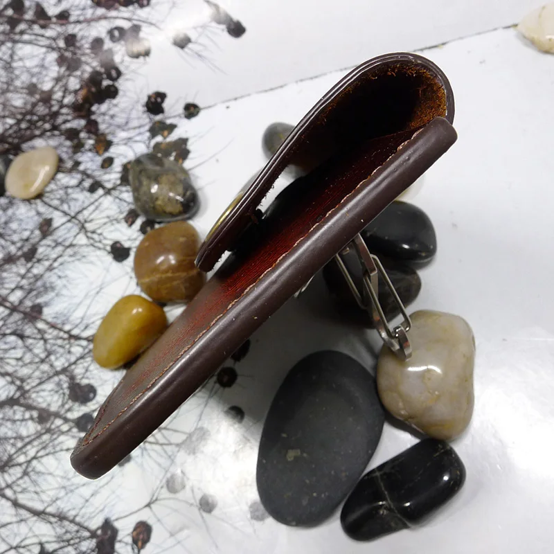 Blongk горизонтальный ремень из натуральной кожи мини поясная сумка портативный