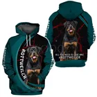 Толстовки CLOOCL с животными, 3D графический Ротвейлер, толстовки с капюшоном Love And Dog, модная повседневная мужская одежда