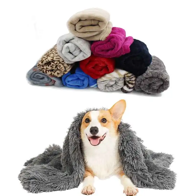 

Pet Dog Bed Blanket Soft Fleece Cat Cushion Blanket Winter Warm Kitten Puppy Cover Blanket For Small Medium Dogs Sleeping Mat