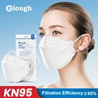 Белые маски ffp2 fpp2 для взрослых, сертифицированные респираторные маски kn95 Elough 10-100 шт., маски ffp2