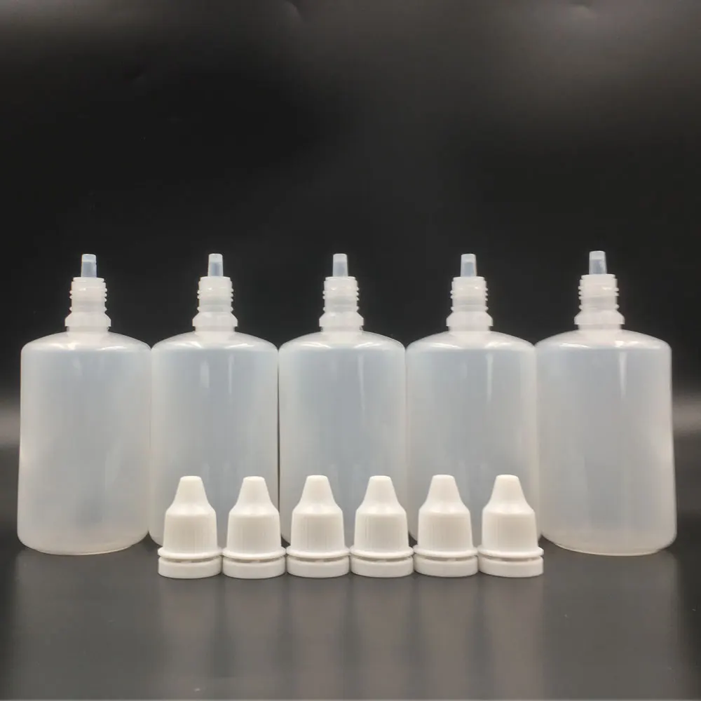 5 шт. 50 мл пустой пластик Сжимаемый капельница для вейпа бутылочка сока Eliquid