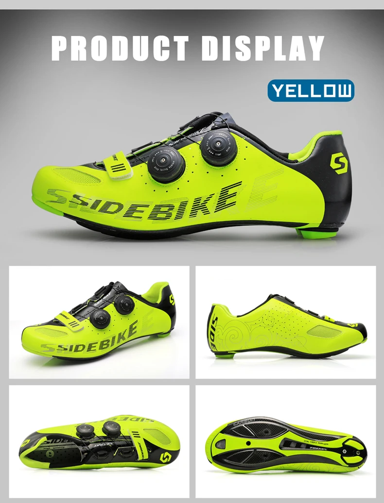 Sidebike carbon road cycling shoes ultralight self-locking bicycle breathable professional sneakers men bike racing | Спорт и
