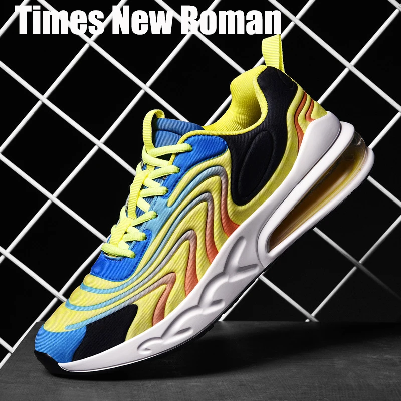 

Times New Roman 2020 Fashion High Elasticity Men Chunky Sneakers 2020 Spring Autumn Breathable Man Casual Shoes Plus Size 39~46