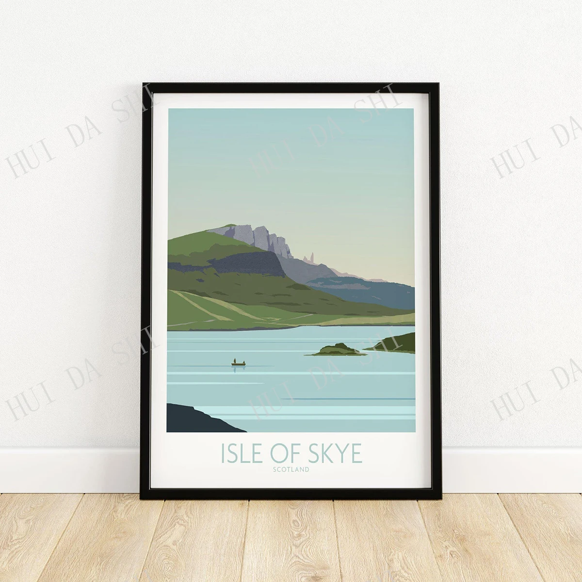 

Isle of Skye Poster Scotland Print | Wall Art | Travel Poster | Artwork | Art Print Gift Idea