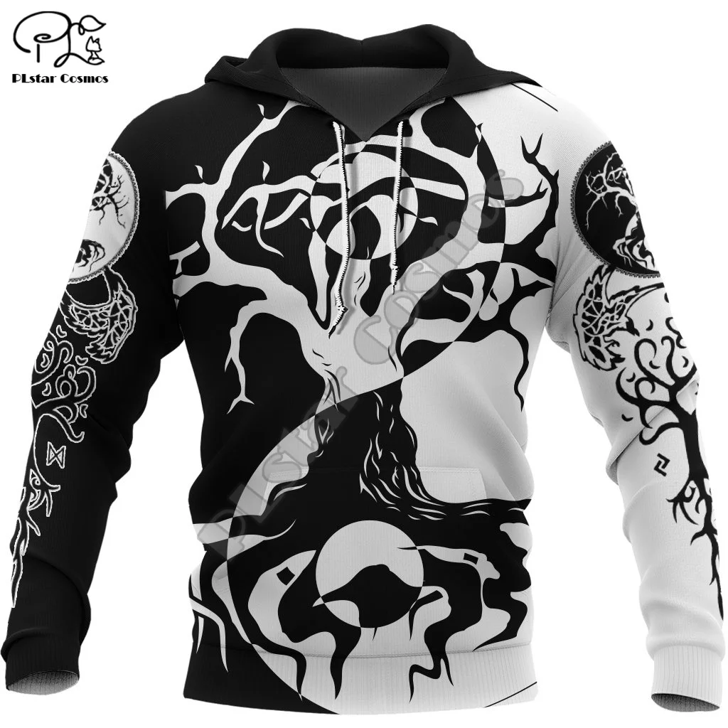 

PLstar Cosmos Vikings Wolf Tattoo Warrior God Odin Symbol Harajuku Tracksuit 3DPrint Men/Women Funny Casual Pullover Hoodies D3