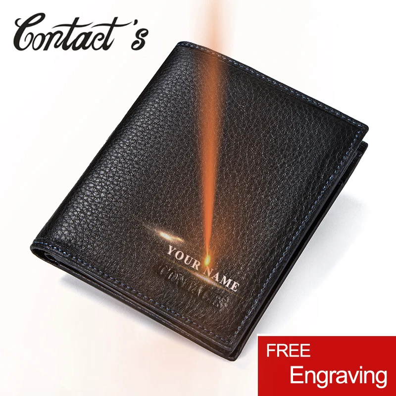 Повседневные маленькие мужские кошельки с бесплатной гравировкой мужской