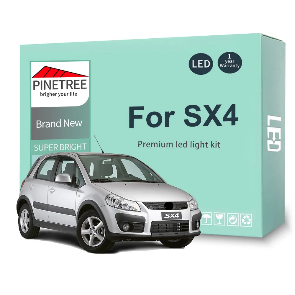 Комплект светодиодных ламп для внутреннего освещения Suzuki SX4 2007 2008 2009 2010 2011 2012 2013