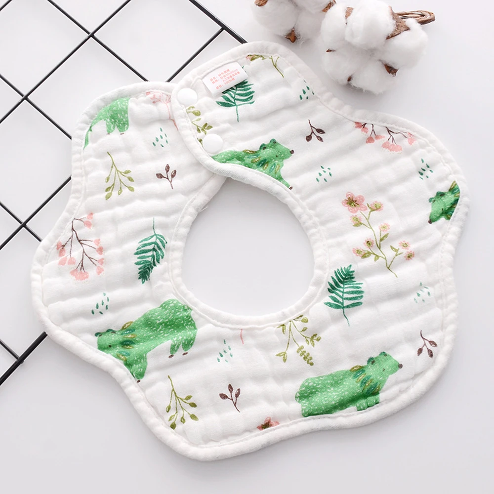 Вращающийся на 360 градусов Детский водонепроницаемый нагрудник для рта