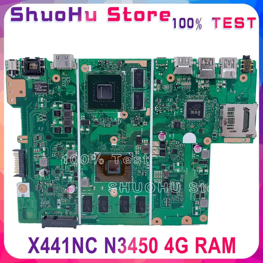 KEFU X441NC материнская плата для ASUS X441N REV: 2 4G протестированная Материнская ноутбука