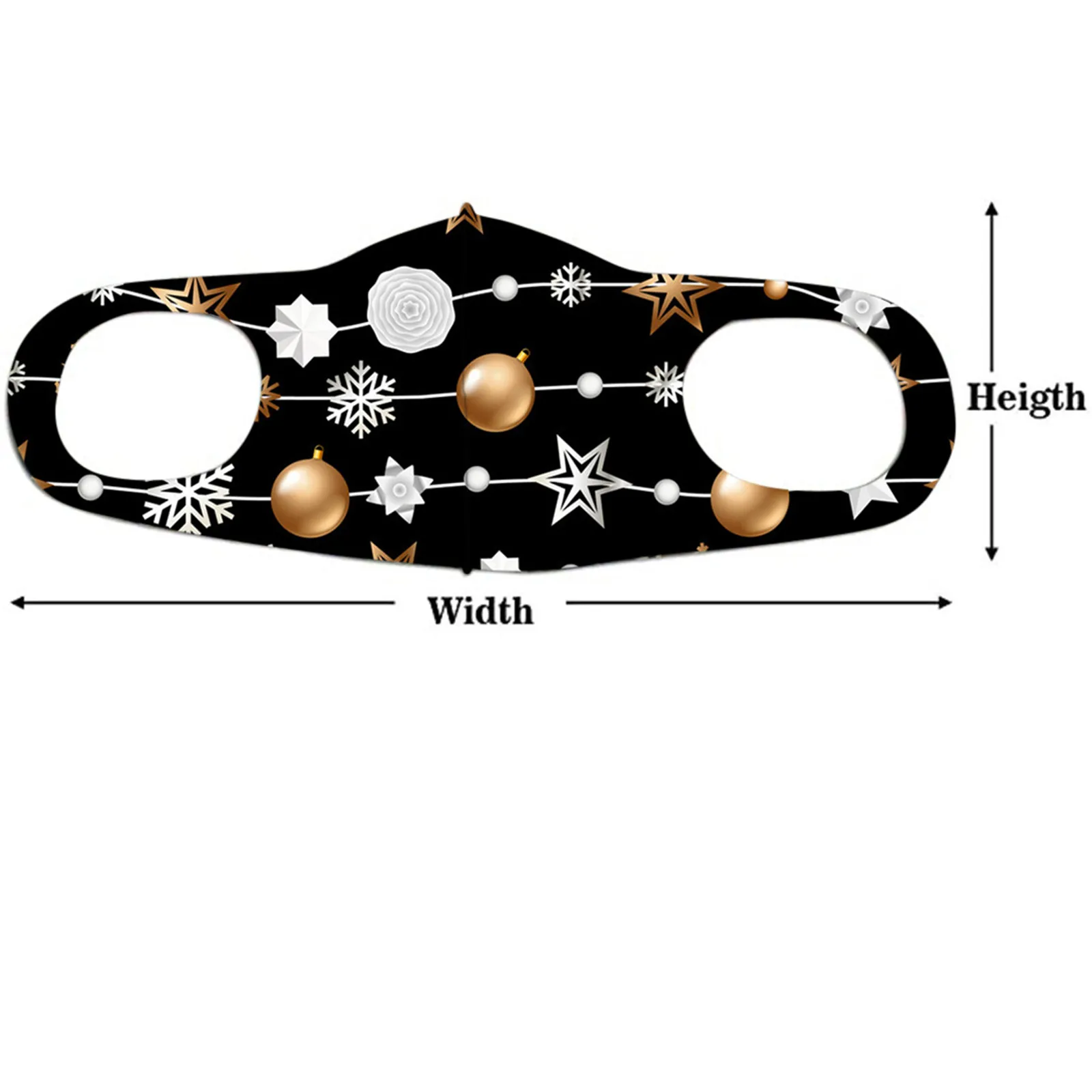 

1pc Christmas Washable Earloop Mask For Women Men Snowflake Print Mouth Masks Adult Dustproof Protection Face Mask Mascarilla d5
