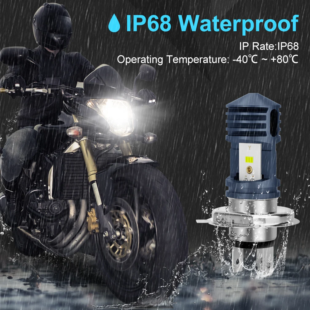 Новый H4 BA20D P15D водить мотоцикл головной светильник лампы Hi/короче спереди и