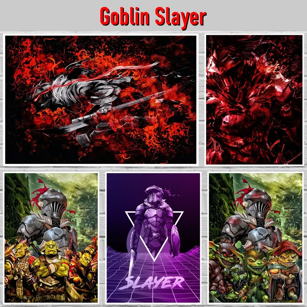 

Goblin Slayer Poster White Art Paper Rock Movie Posters Home Room Art Wall Stickers