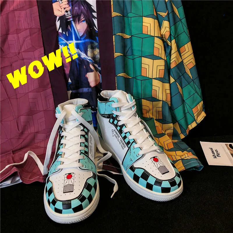 

NEW High Leisure Women Shoes Flat Couple Shoes Bottom Platform Man Sneakers Anime Unisex Sneakers Shoes Skateboard Sport Shoes
