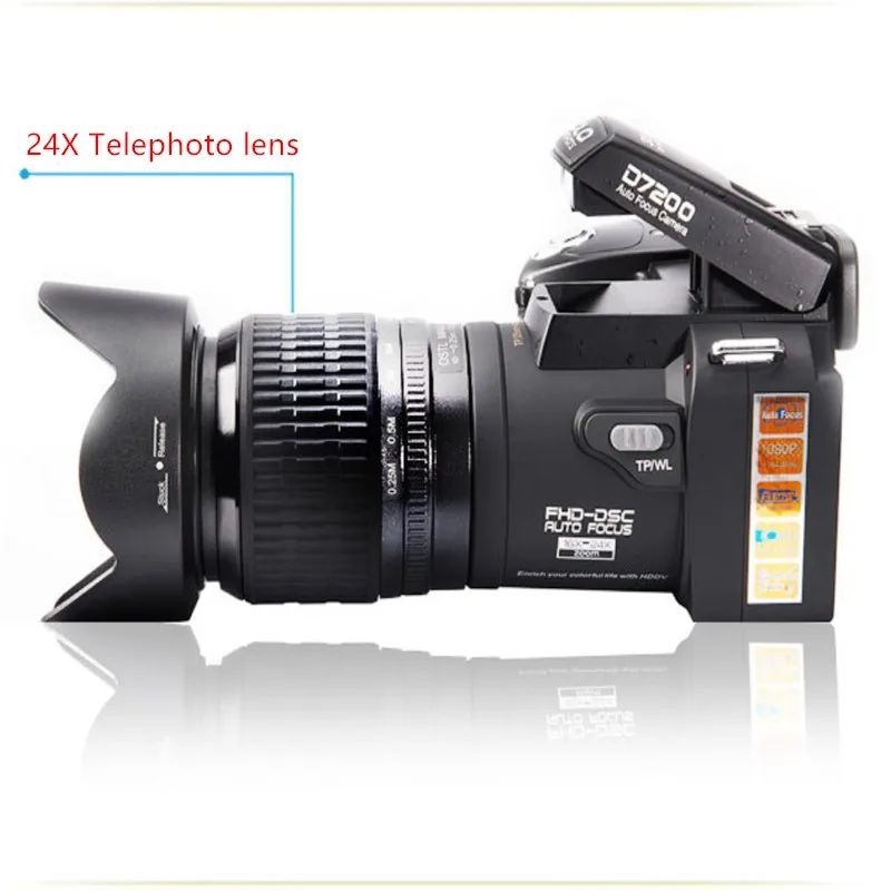 D7200 24MP HD половина-DSLR камера половина профессиональные цифровые камеры 16x телефото