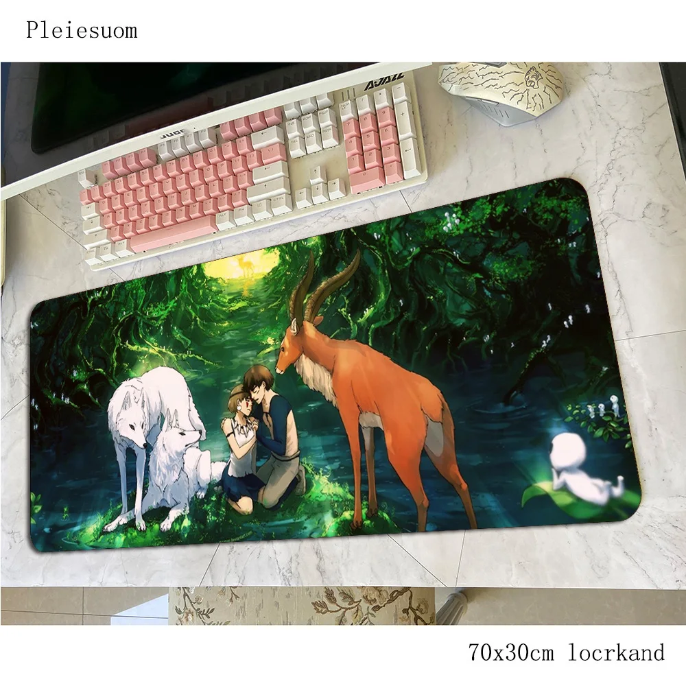 

Princess Mononoke mousepad Birthday 70x30cm Computer mouse mat gamer gamepad Indie Pop gaming mousemat desk pad office padmouse