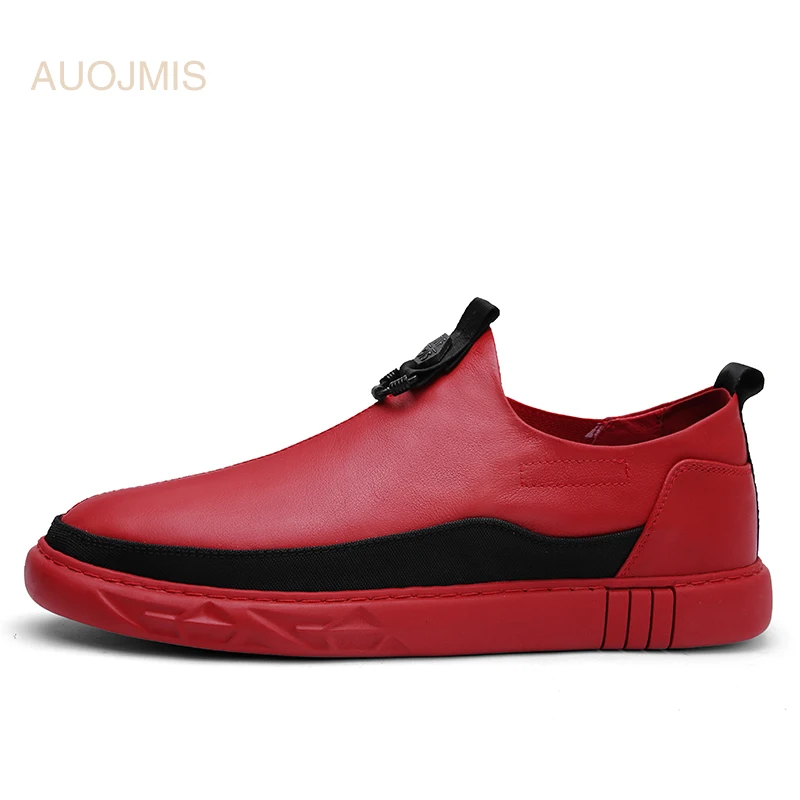 AUOJMIS 2019 new casual shoes men's autumn and winter models tide small youth wild one pedal lazy | Обувь