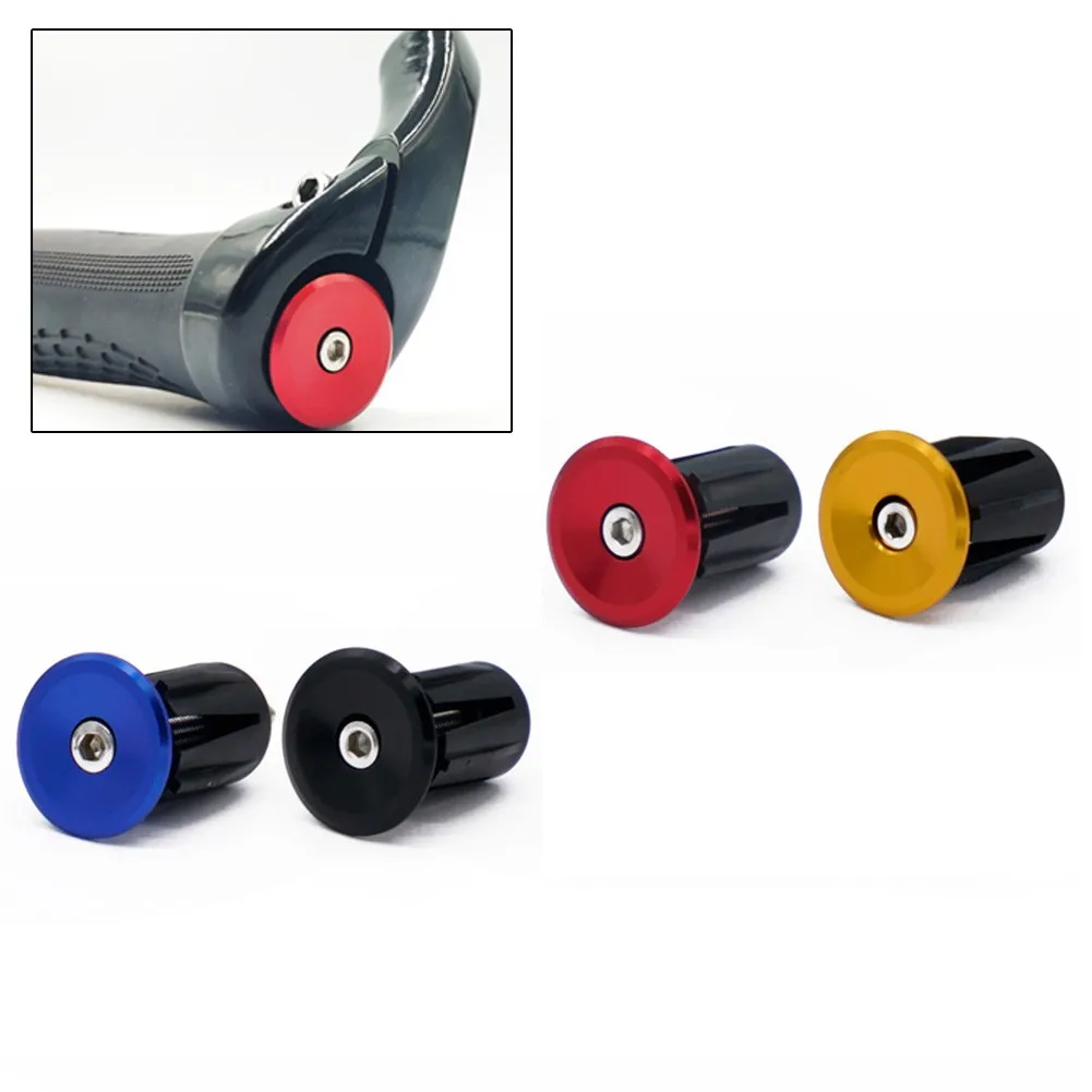 

1Pair Bicycle Handle Bar Ends Cap Aluminum Alloy MTB Road Bike Handlebar Plugs Lock Cycling Parts Accessories For Cycling