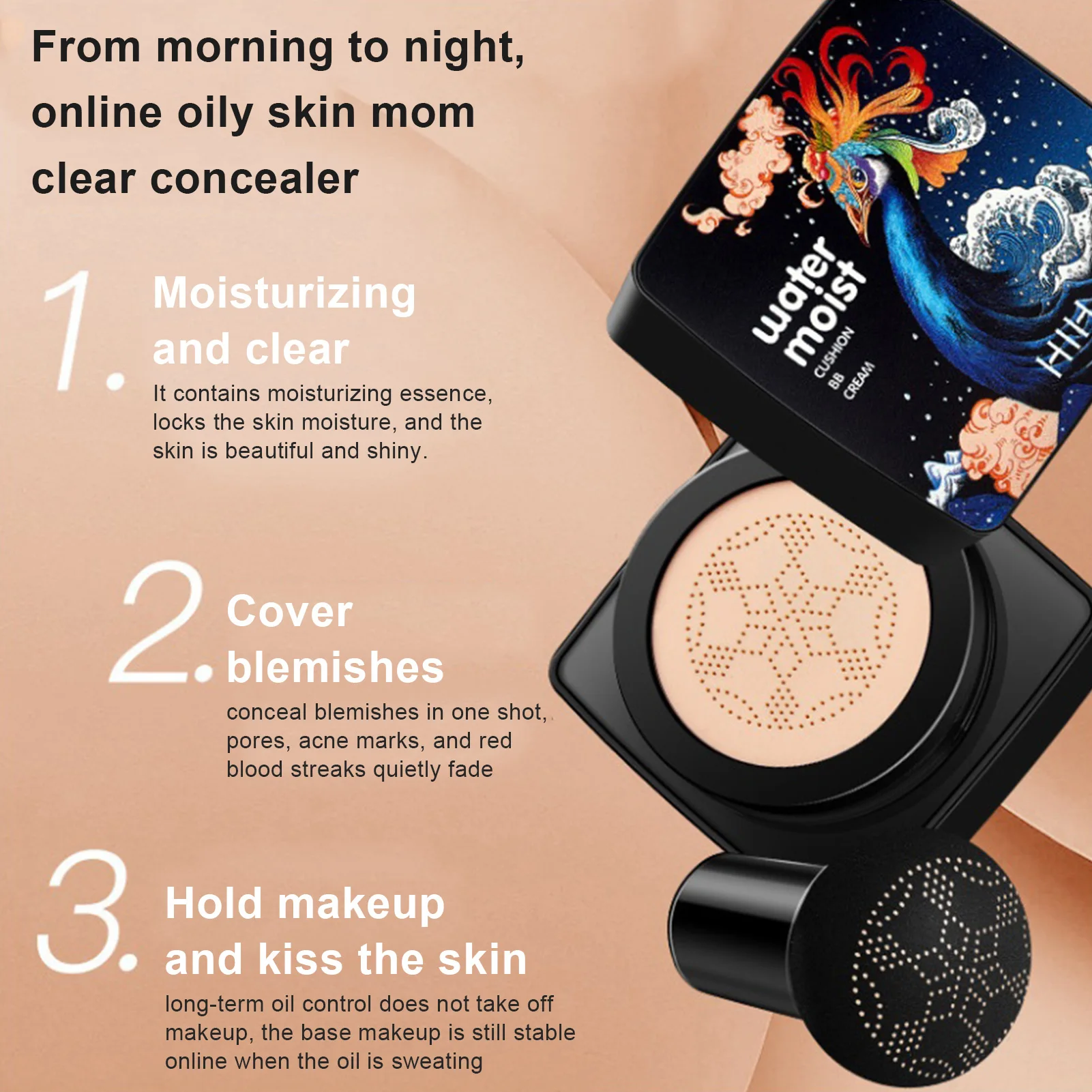 

Foundation Cream Waterproof Long-Lasting Base Makeup Que Ling Fan Chao beauty makeup BB cream moisturizing, delicate