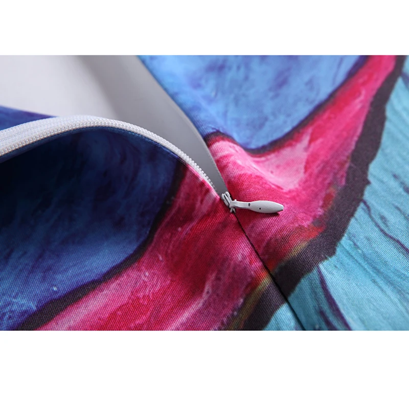 Женская юбка карандаш с принтом Ван Гога летняя эластичная до колен масляной