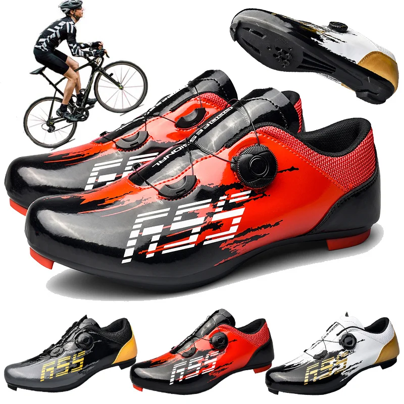 

Мужские и женские нескользящие кроссовки, профессиональная обувь для езды на велосипеде, педаль, Spd, дорожные, самоблокирующиеся, для горных...