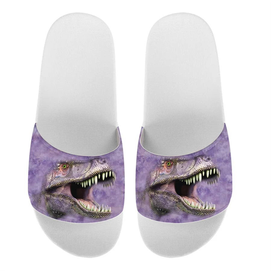 Сандалии HYCOOL легкие для мужчин и женщин пляжная обувь с принтом динозавра