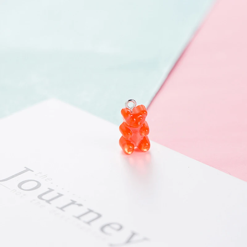 WISHMETYOU Gummy Bear серьги милые животные прозрачный зеленый Смола ювелирные изделия
