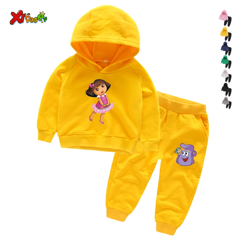 Комплект детской одежды для девочек новинка весна-осень повседневная спортивная