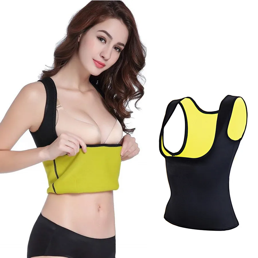 Женский корректирующий жилет для тела Сексуальная футболка похудения сауны