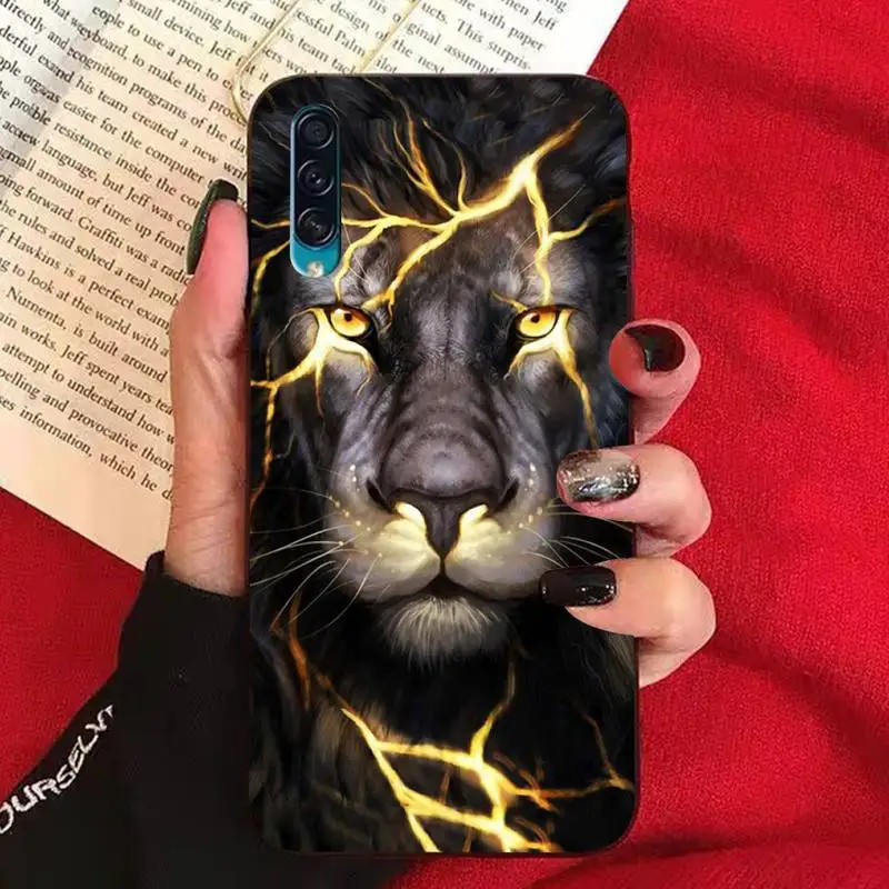 TOPLBPCS Lion Alpha мужской черный ТПУ мягкий чехол для телефона Samsung A10 20s 71 51 10 s 20 30 40 50 70 80