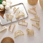 Заколка для волос в виде акулы, металлическая, с полукруглым шариком