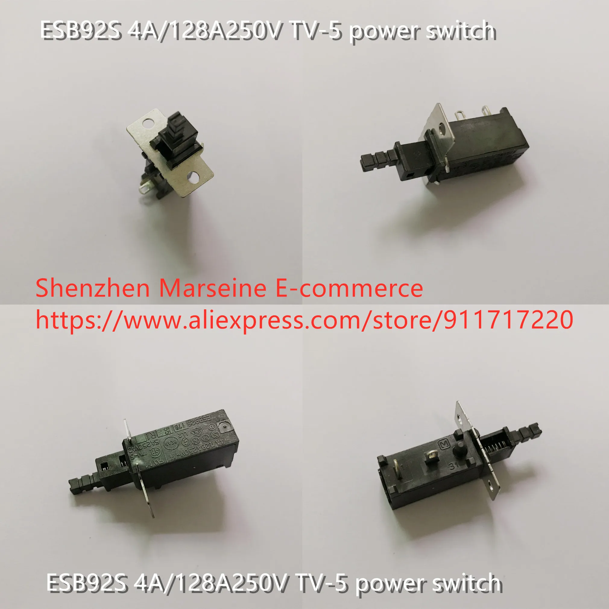 

Original New 100% ESB92S 4A/128A250V TV-5 power switch 2pin