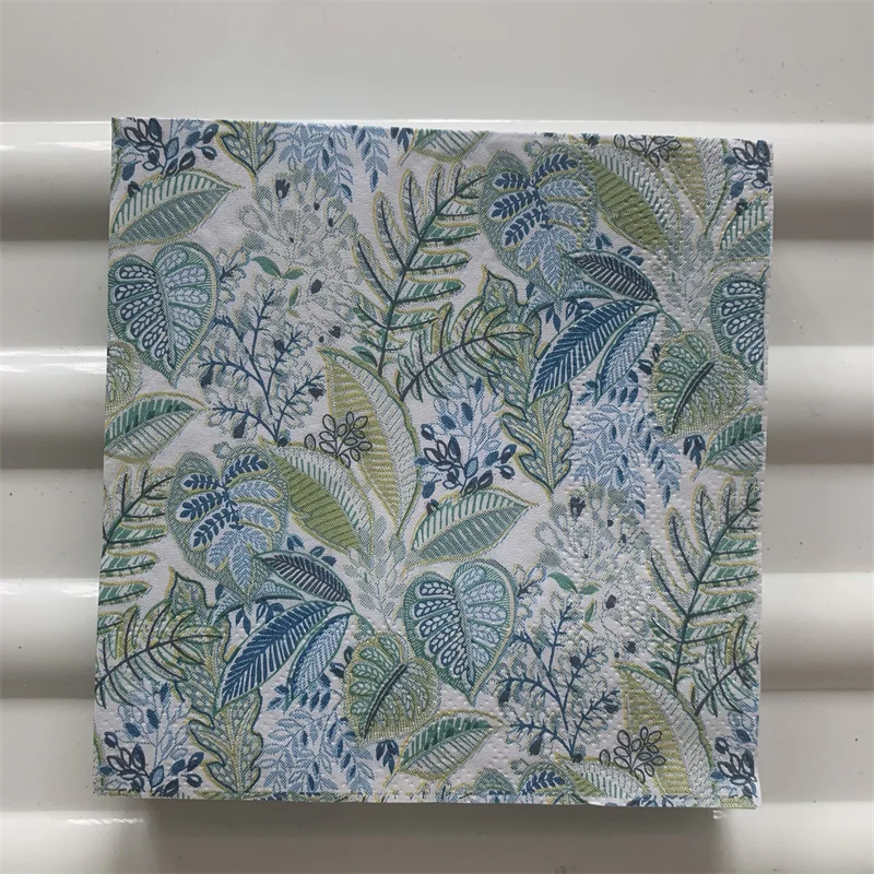 

Одноразовые бумажные салфетки 25х25 см с цветочным рисунком 20 шт