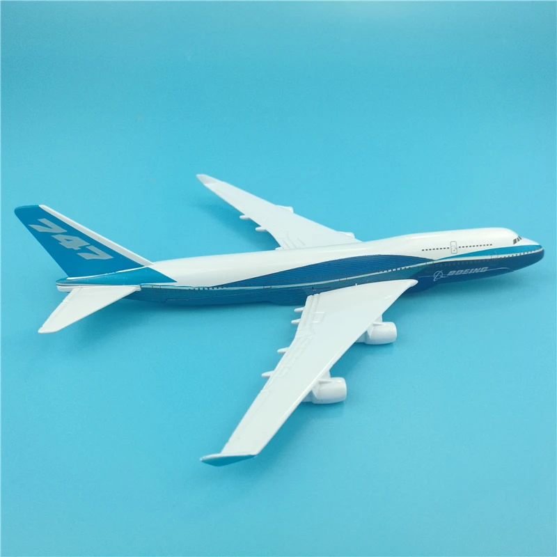 Модель самолета авиакомпании Боинг 747 16 см модель из сплава 1:400 B747 декоративная
