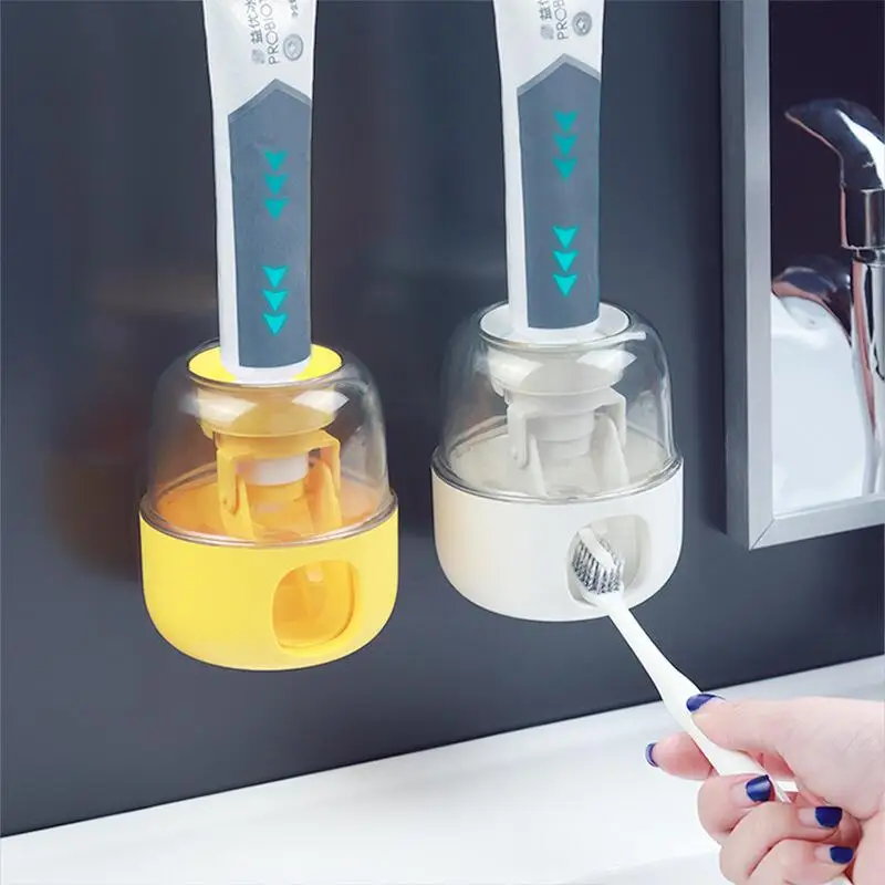 toothpaste squeezer automatic dispenser holder bathroom accessories wall mount bathroom products gadgets reusable for kids home free global shipping