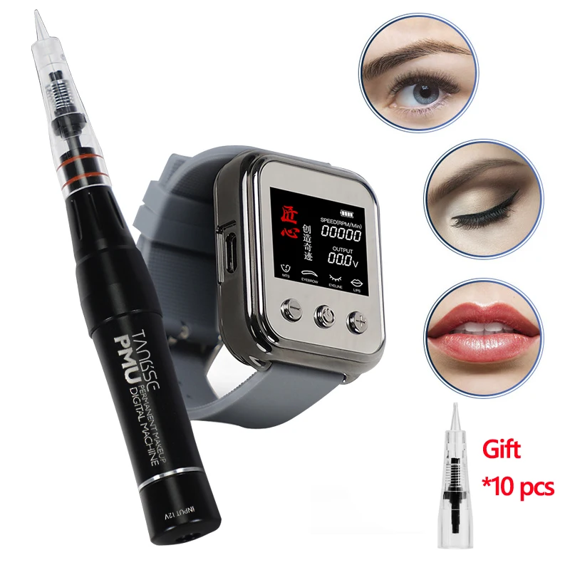 TAS07 Перманентный макияж для удаления татуажа бровей с Часы Цифровые Управление