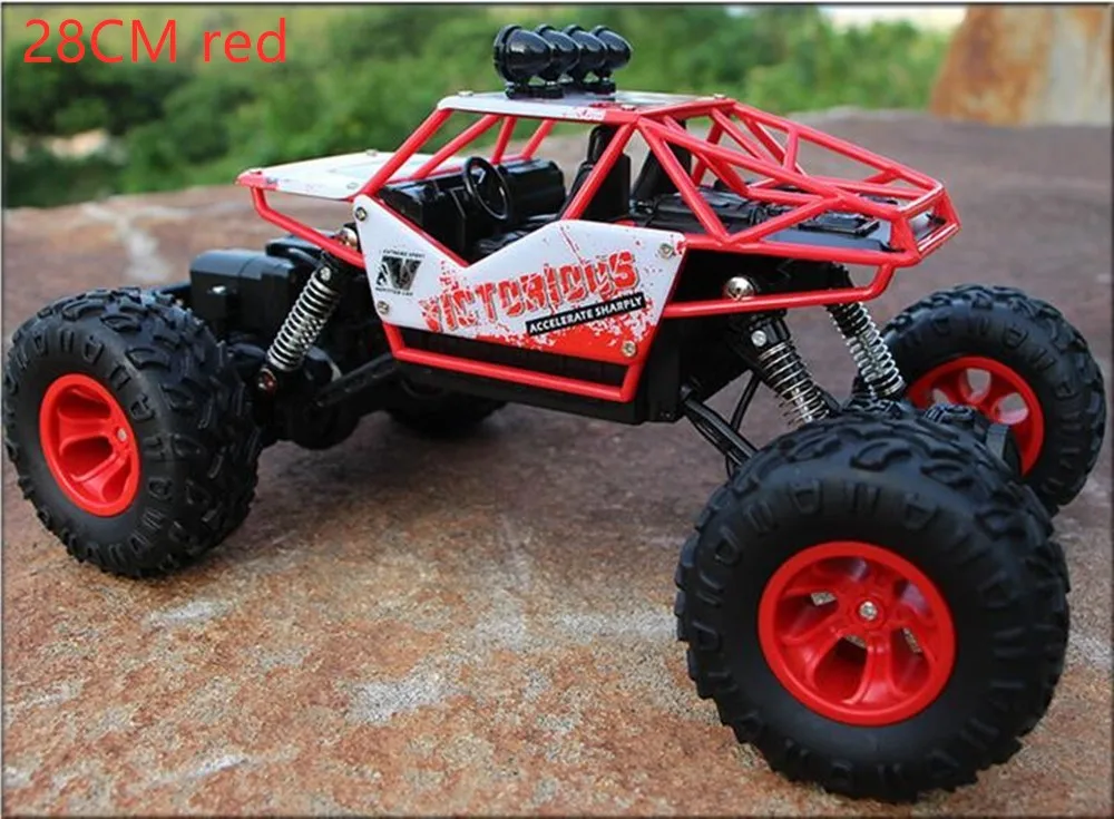 1:12 1:16 RC автомобиль 4WD 4x4 2,4G Bigfoot пульт дистанционного управления багги модель внедорожника скалолазание Грузовики Игрушки для мальчиков Детский подарок джипы - Цвет: 28cm red