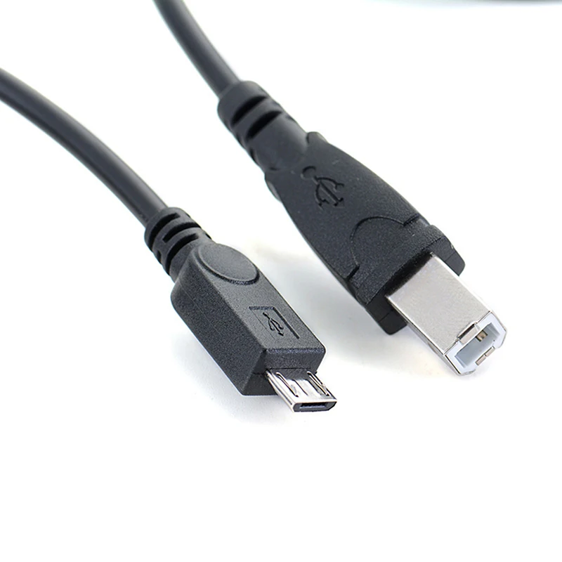 

1m 3.2ft Micro USB Male To USB B Type Male Data OTG Cable For Mobile Tablet Printer