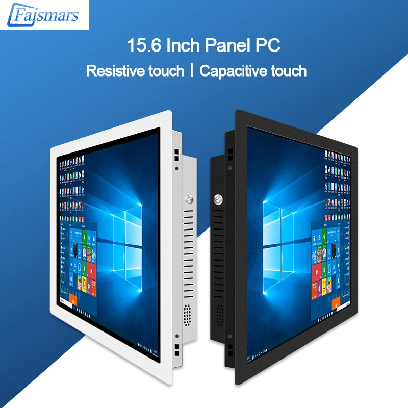 

Faismars Wall Mount 15.6'' Tablet PC Intel J1900 Industrial All In One PC Capacitive/Resistive Touch Screen Computer
