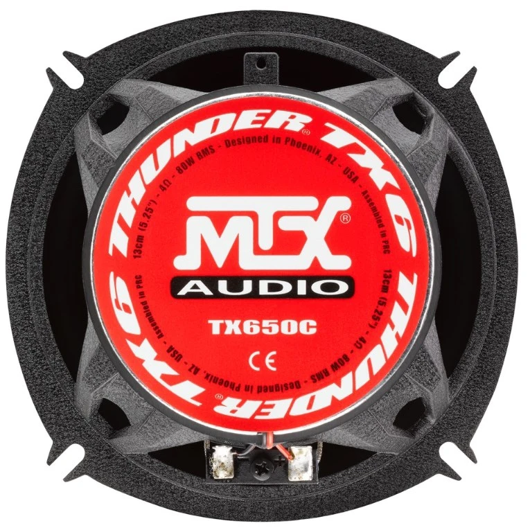 Automotive Two-way Coaxial Speaker MTX TX650C speaker Diameter 13 cm black protective grill car products for subwoofer speakers wire set 80W |