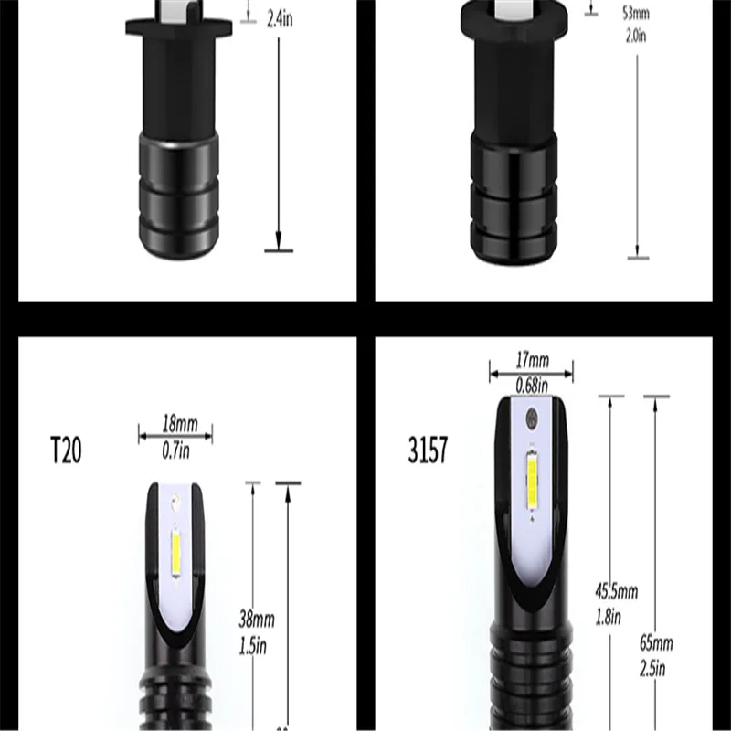 1 шт. 1156 светодиодный P21W BA15S Canbus PY21W BAU15S 12/24V T20 7440 3157/3156 светодиодный для автомобиля Поворотная сигнальная лампа фонарь стоп-сигнала не Hyperflash