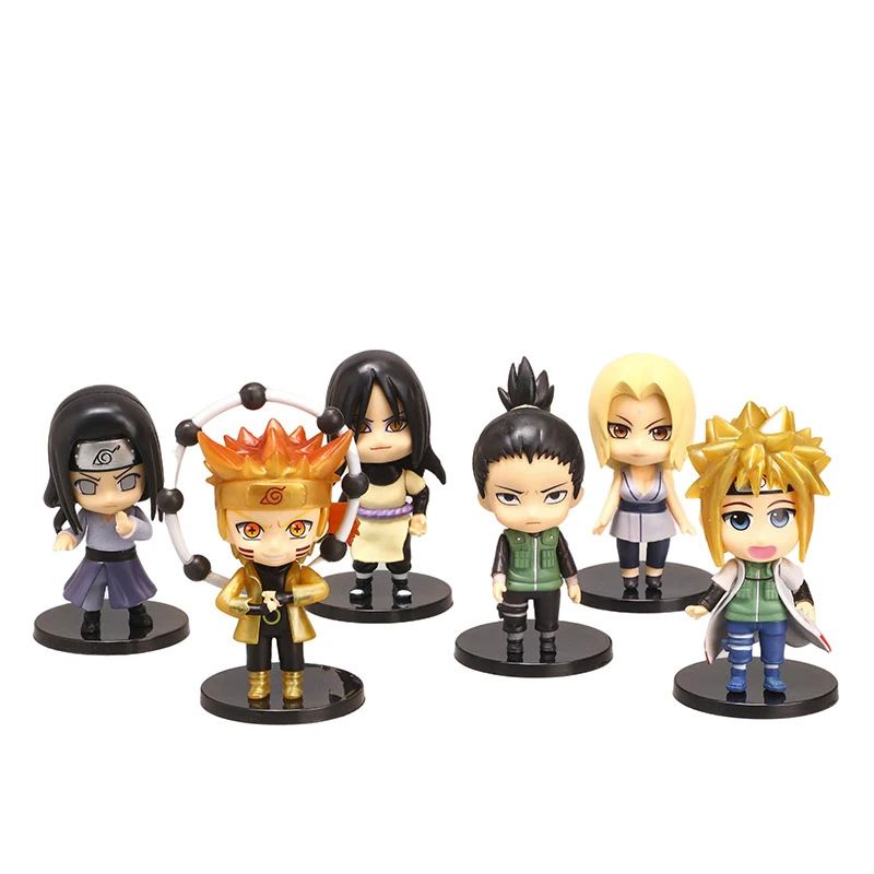 Naruto Shippuden Anime Figure Action Figurine Uzumaki Doll Tsunade Model Figma 10cm PVC Statue Hyuga Neji Toys Children | Игрушки и