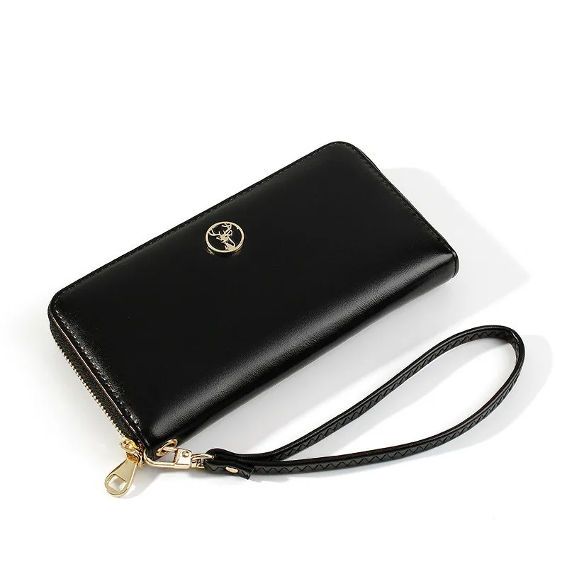 Модный длинный клатч-кошелек женские кошельки с милым оленем кошелек для монет