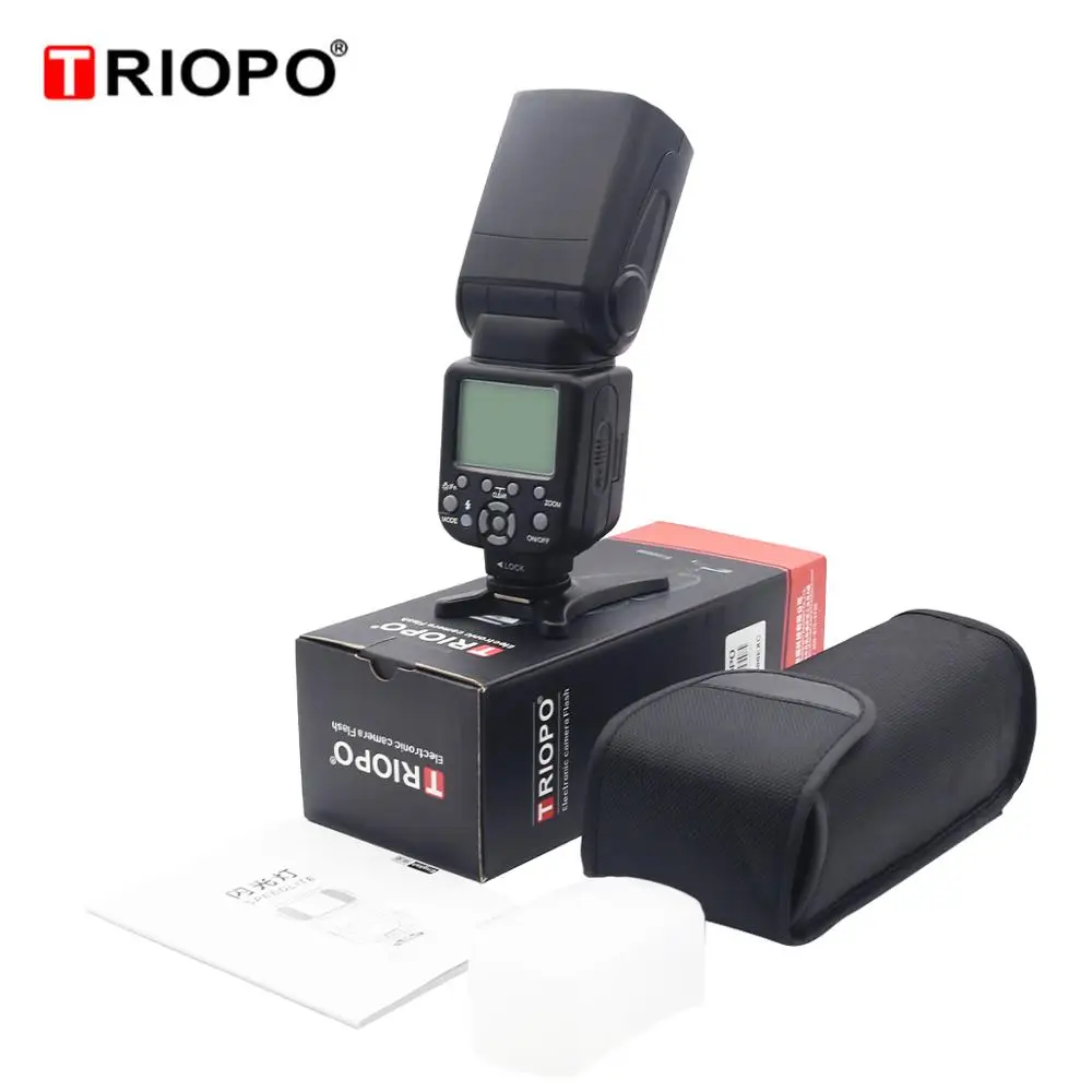 Triopo TR 586EX беспроводной режим ttl Speedlite Speedlight для Canon 5D Nikon D750 D800 D3200 D7100 DSLR камера как